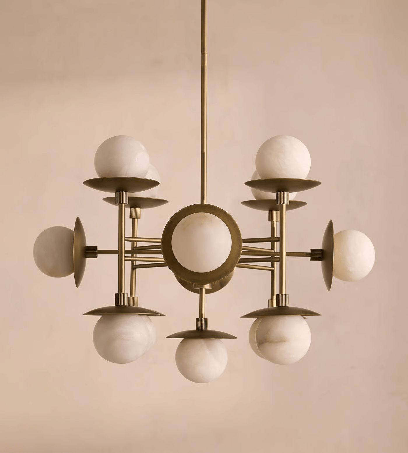 Oshayra Sputnik Alabaster Chandelier - Letslighting
