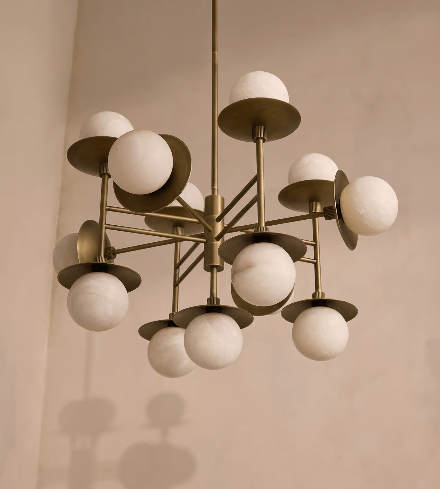 Oshayra Sputnik Alabaster Chandelier - Letslighting