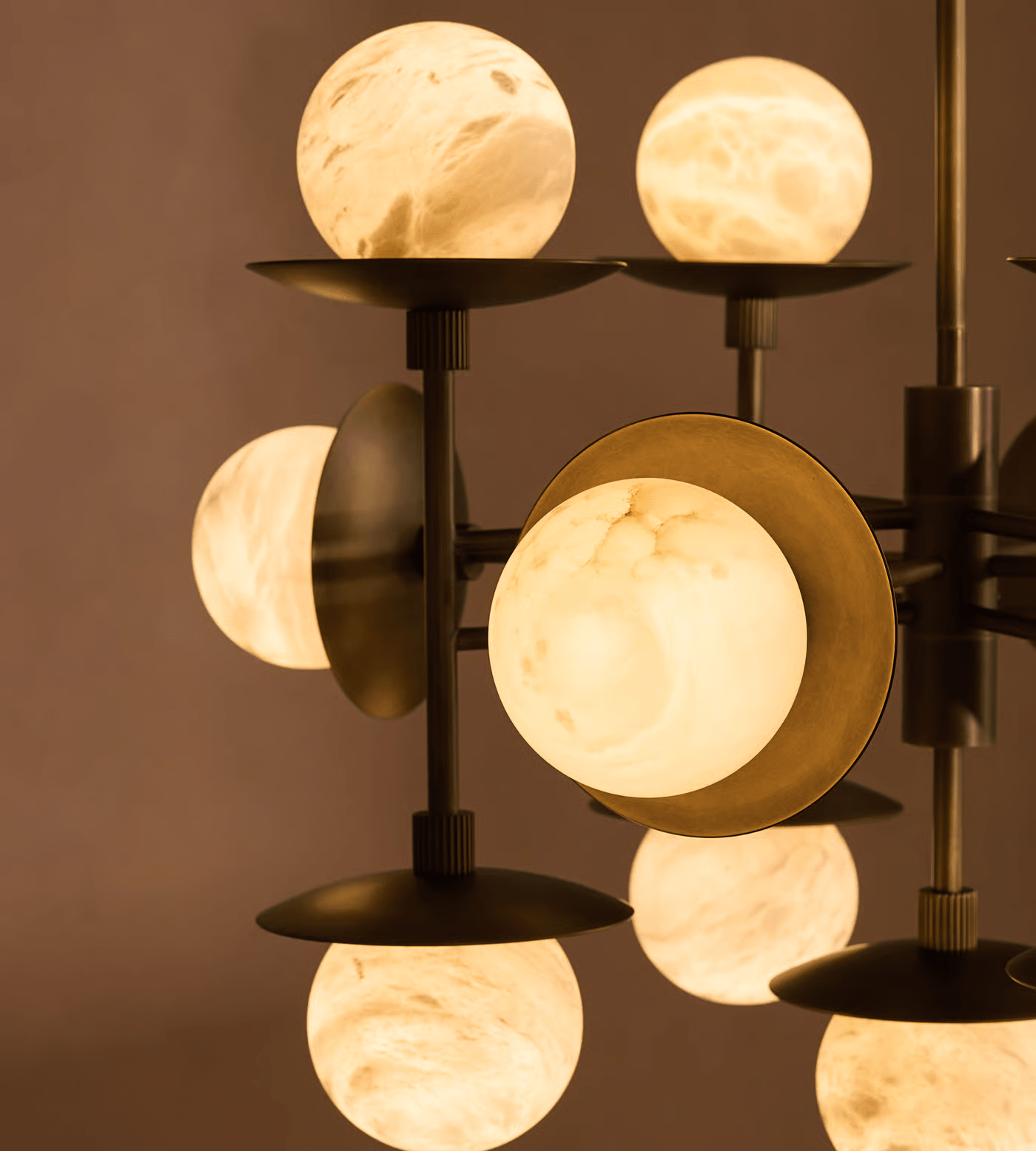 Oshayra Sputnik Alabaster Chandelier - Letslighting