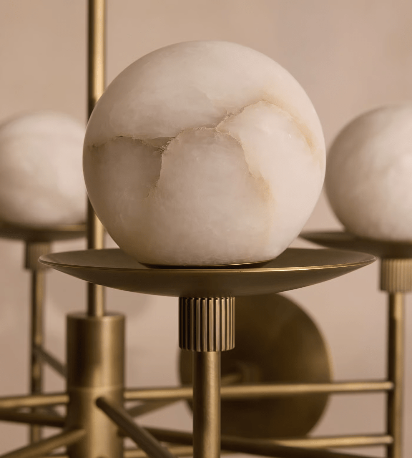 Oshayra Sputnik Alabaster Chandelier - Letslighting