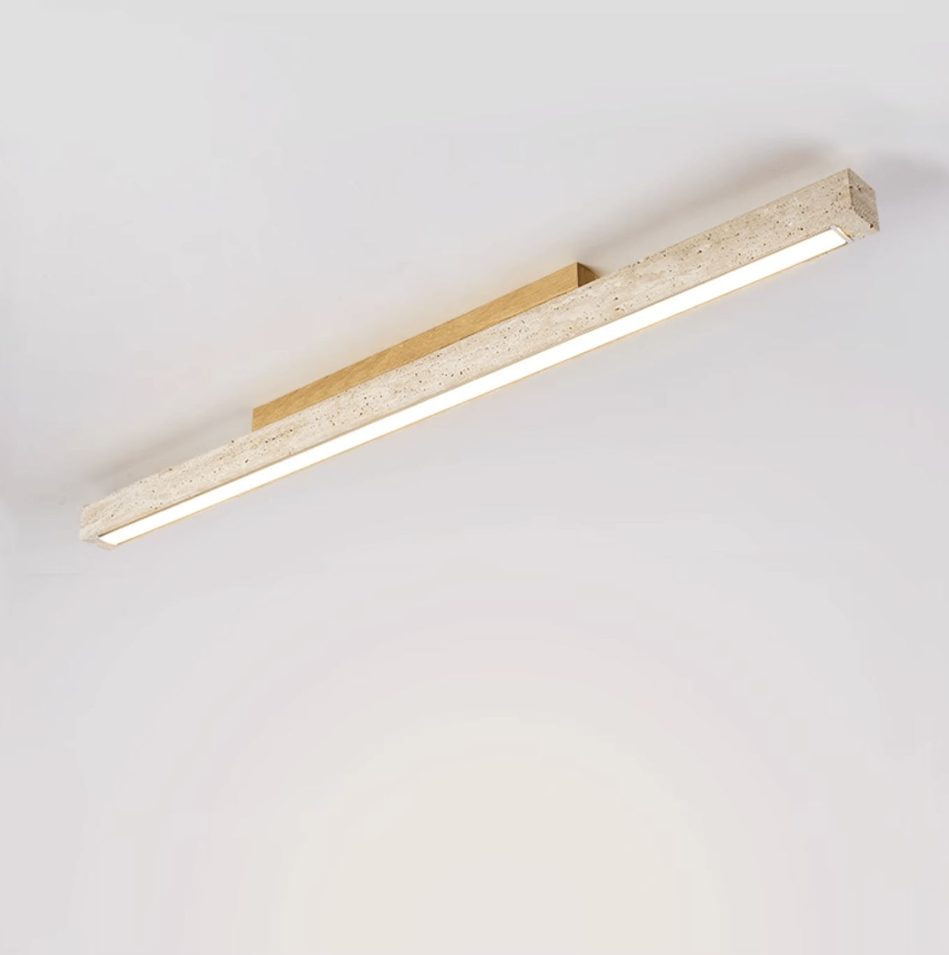 Orvenarae Minimalist Travertine Linear Ceiling Light - Letslighting