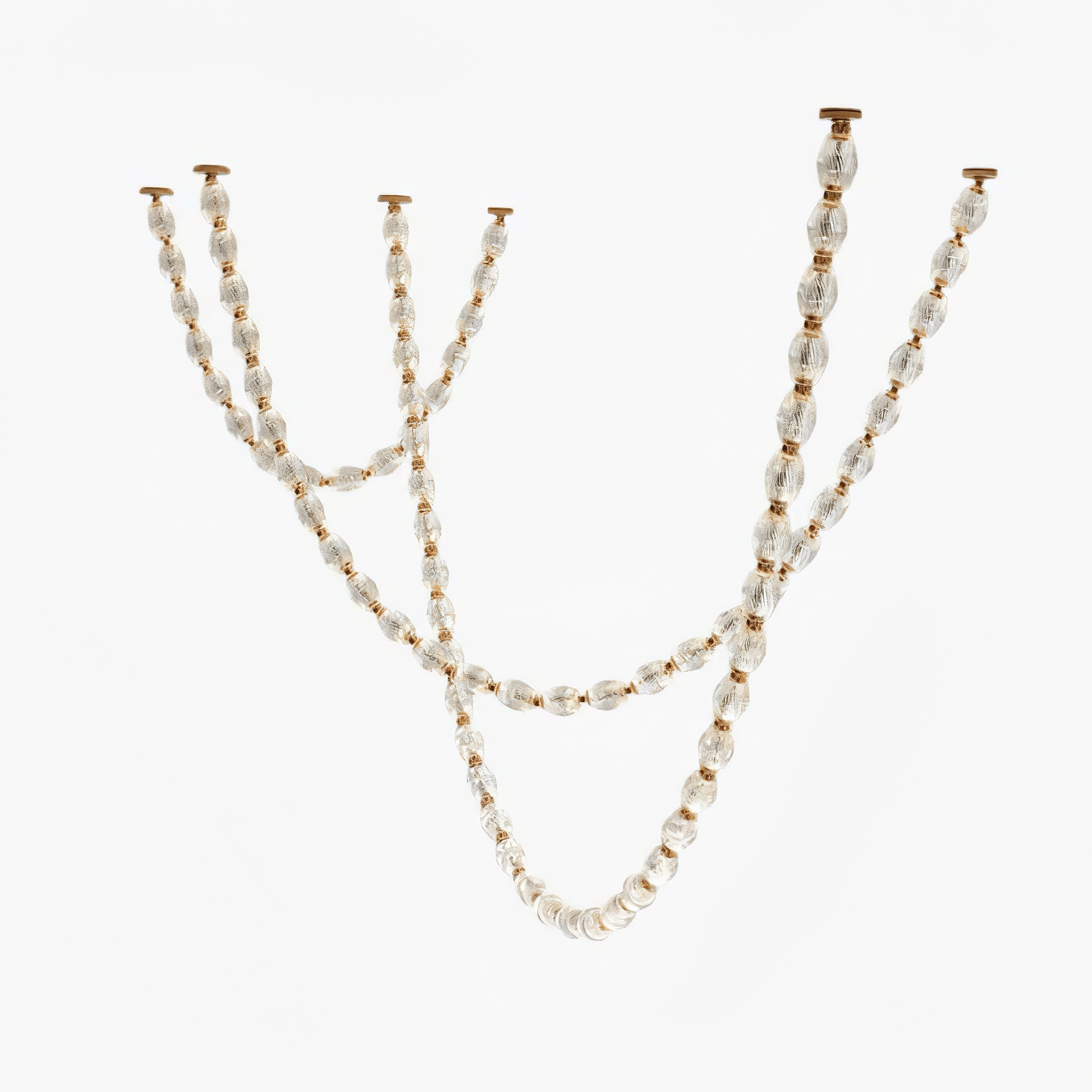 Pearlene Beaded Metal Chandelier - Letslighting