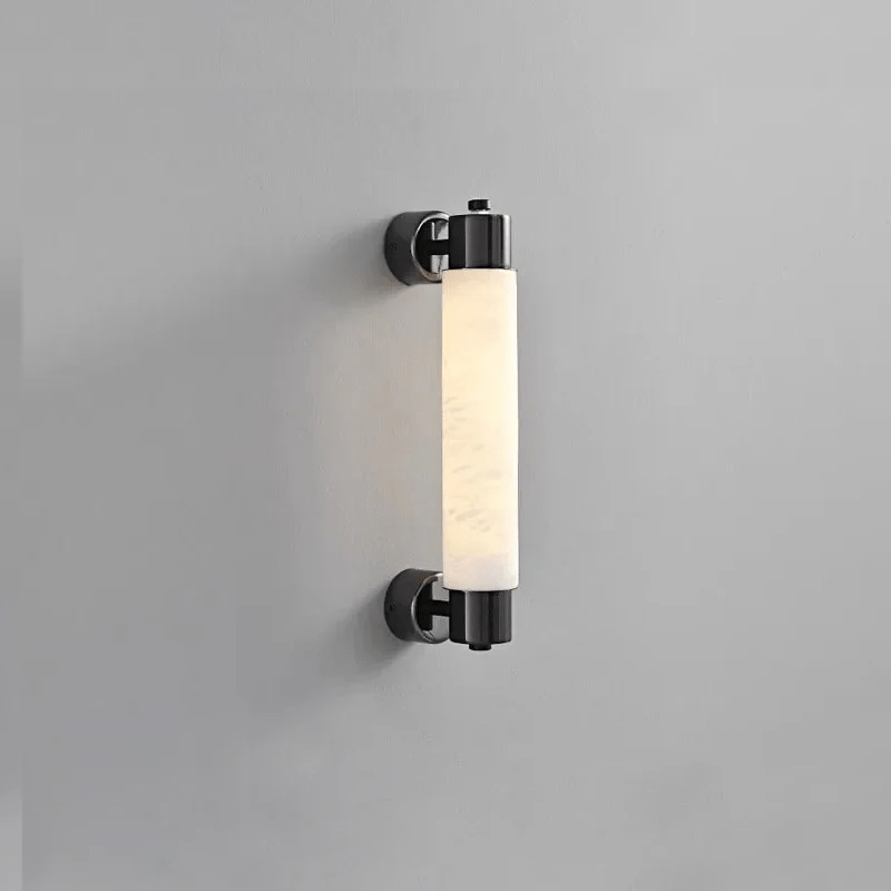 Eurthaeth Alabaster Brass Wall Light - Letslighting