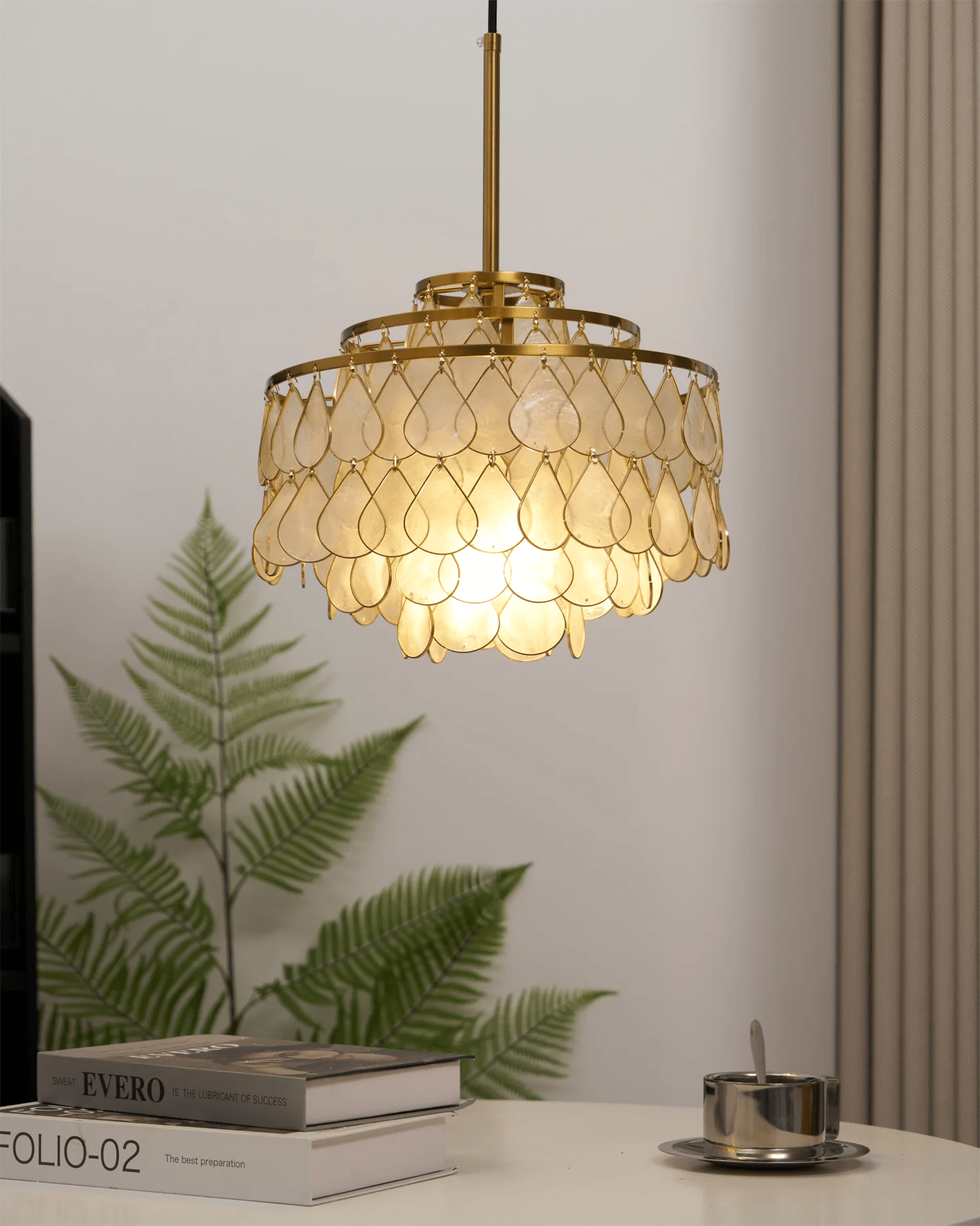 Teardrops Shell Chandelier - Letslighting