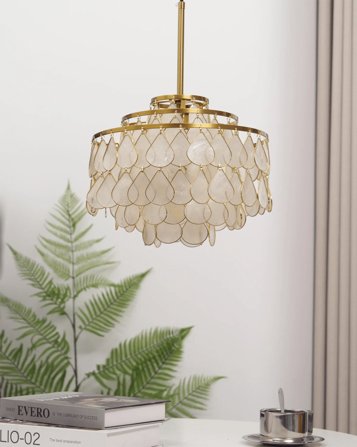 Teardrops Shell Chandelier - Letslighting