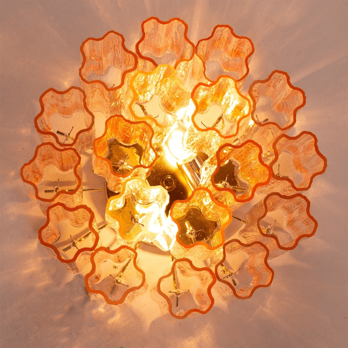 Aurora Ceiling Lamp Pink Waterfall Style - Letslighting