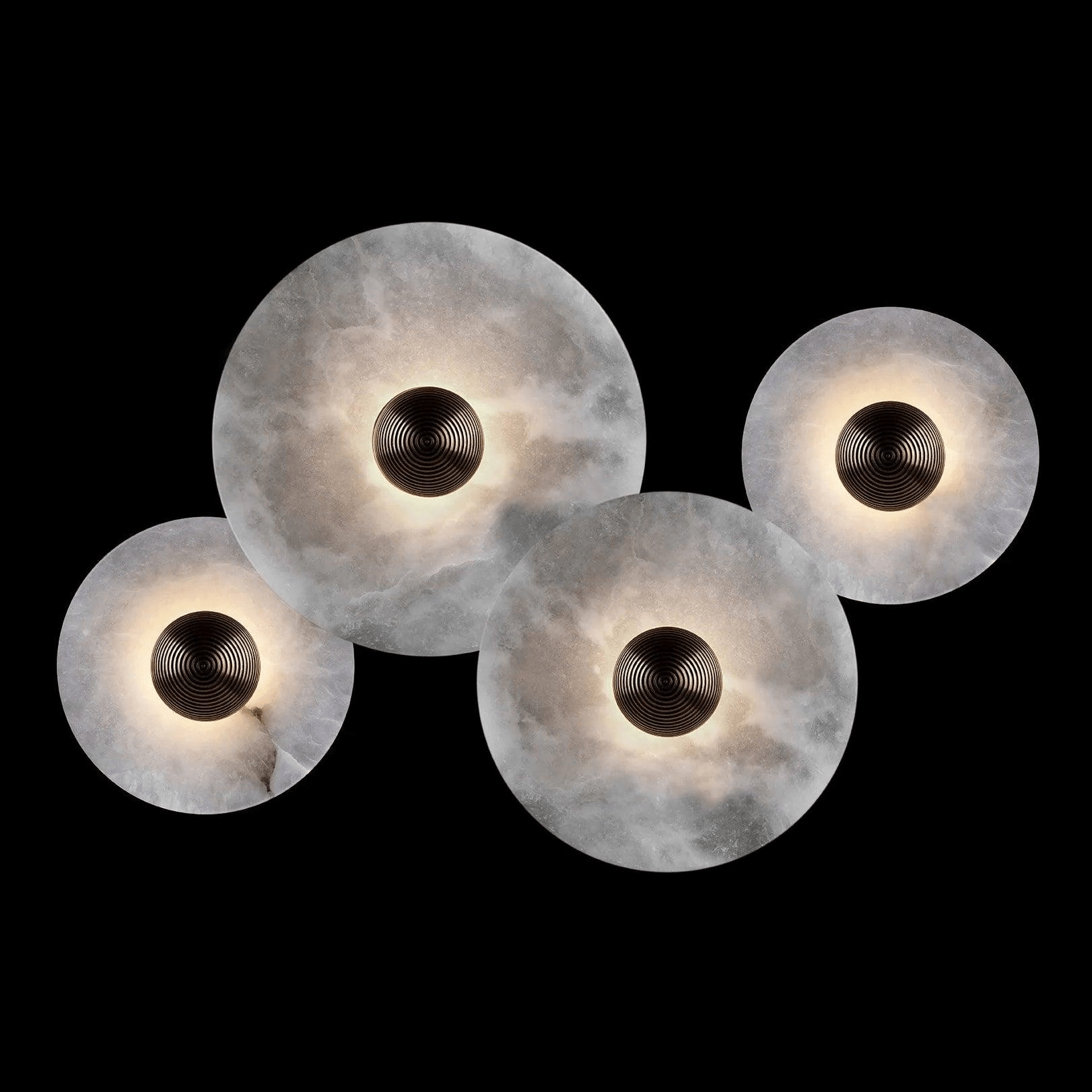 Selene Minimalist Alabaster Ceiling Light - Letslighting