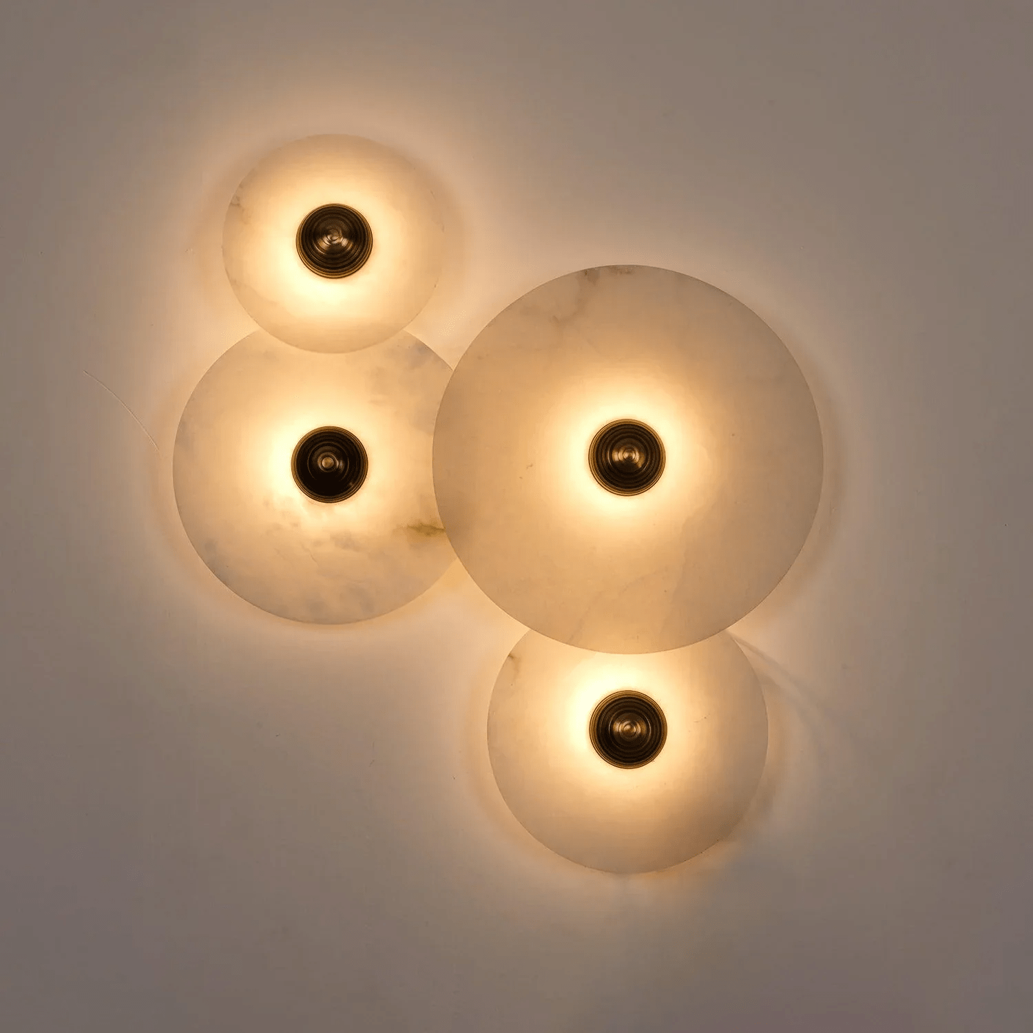 Selene Minimalist Alabaster Ceiling Light - Letslighting