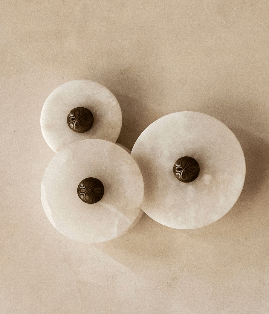 Selene Minimalist Alabaster Ceiling Light - Letslighting