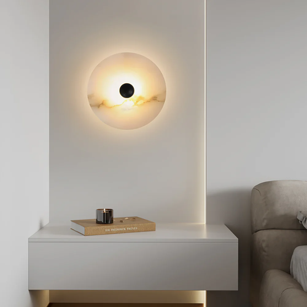 Selene Minimalist Alabaster Ceiling Light - Letslighting