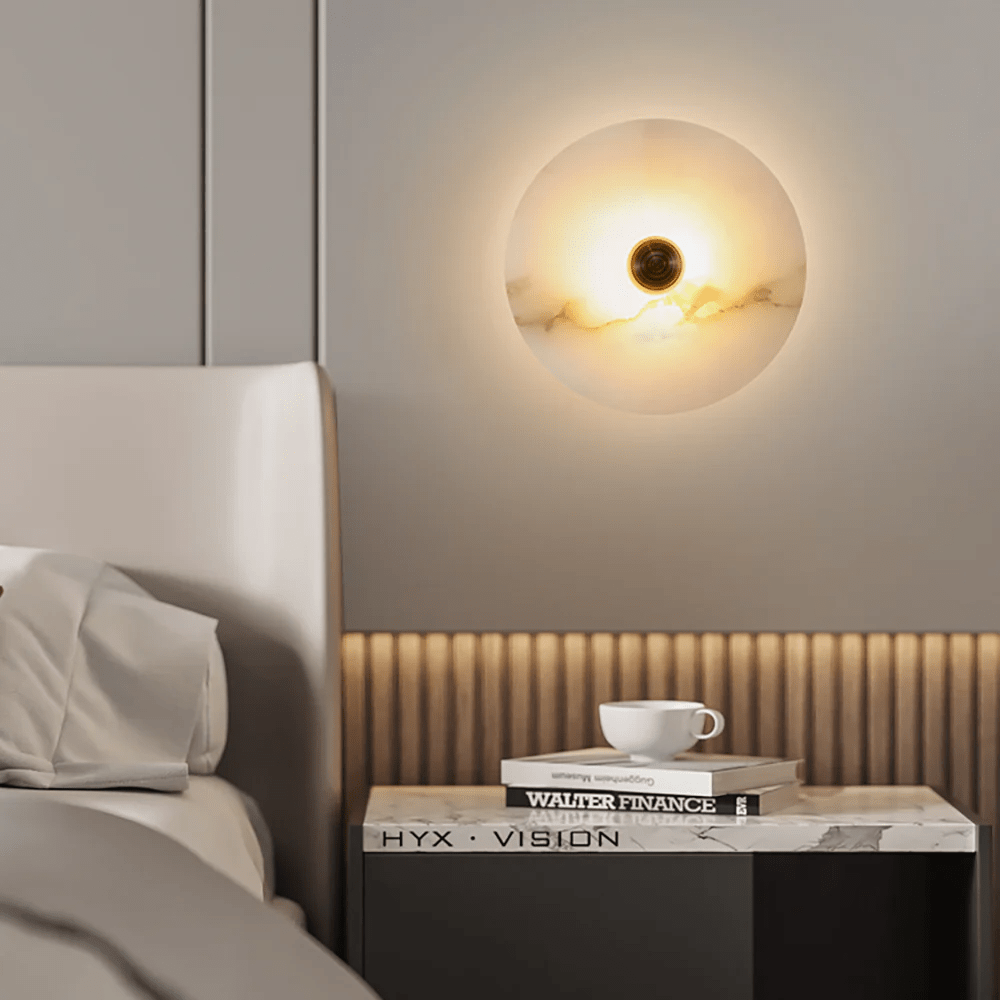 Selene Minimalist Alabaster Ceiling Light - Letslighting