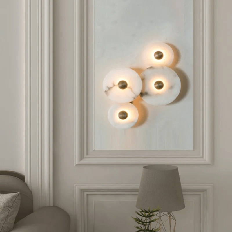 Selene Minimalist Alabaster Ceiling Light - Letslighting