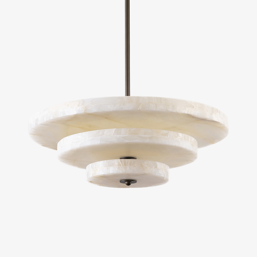 Liora Minimalist Alabaster Pendant Light Chandelier - Letslighting