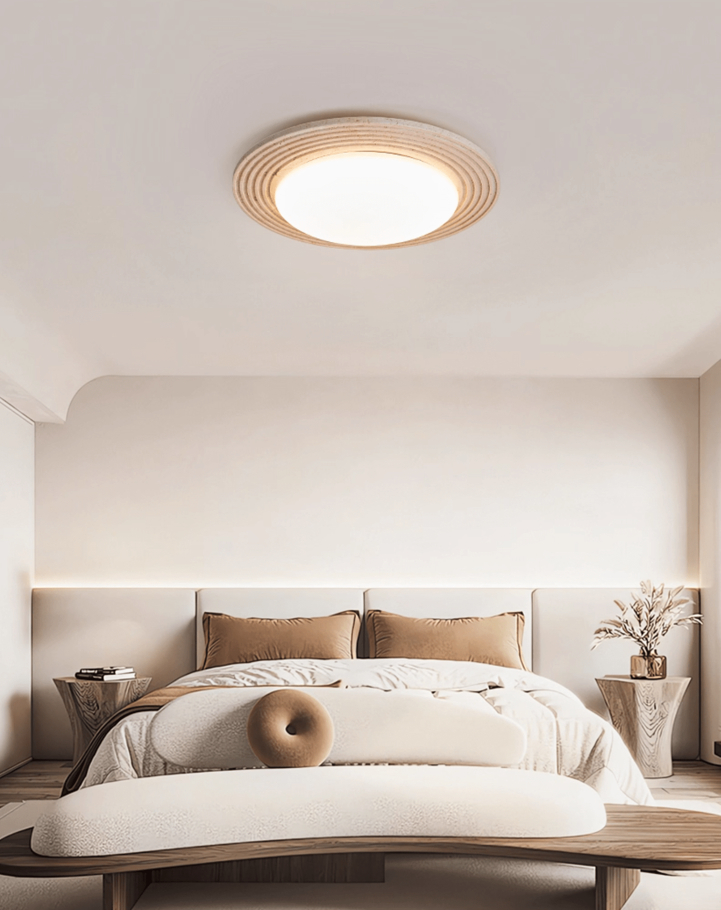 Orinir Minimalist Travertine Ceiling Light - Letslighting