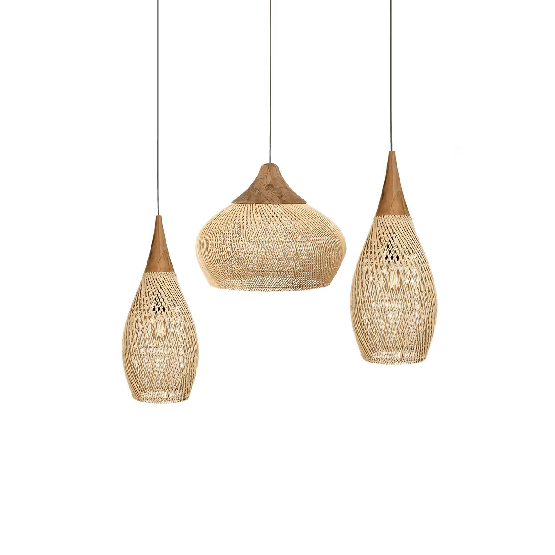 Braided Rattan Pendant Lamp - Letslighting