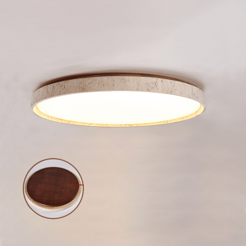 Kathy Travertine Round Ceiling Light - Letslighting