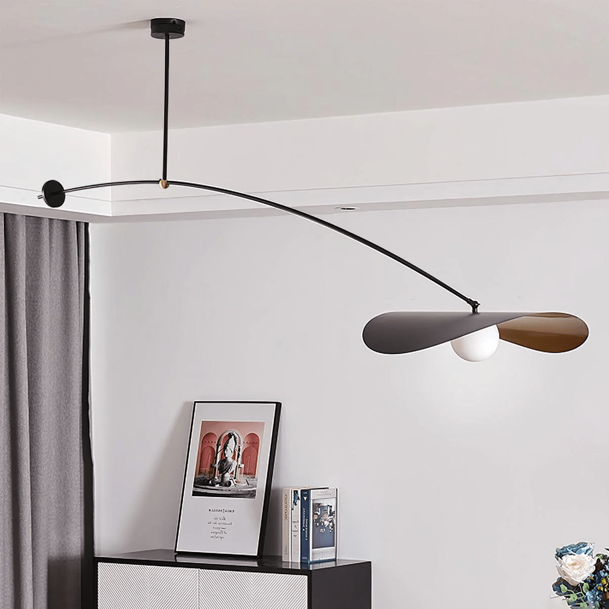 Arcflow Dynamic Metal Curve Pendant Light - Letslighting