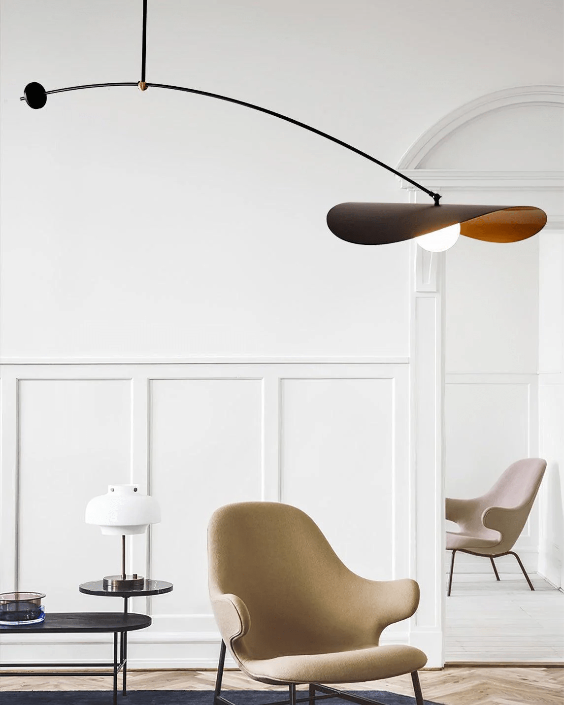 Arcflow Dynamic Metal Curve Pendant Light - Letslighting