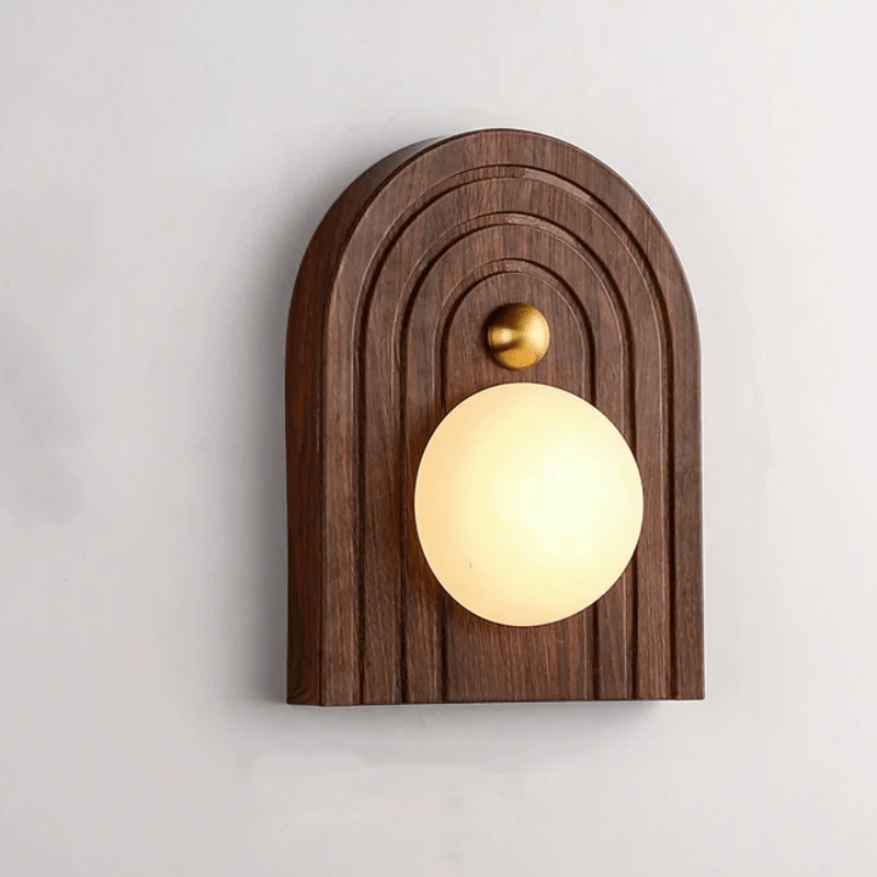 Orlin Alabaster Wood Wall Sconce - Letslighting