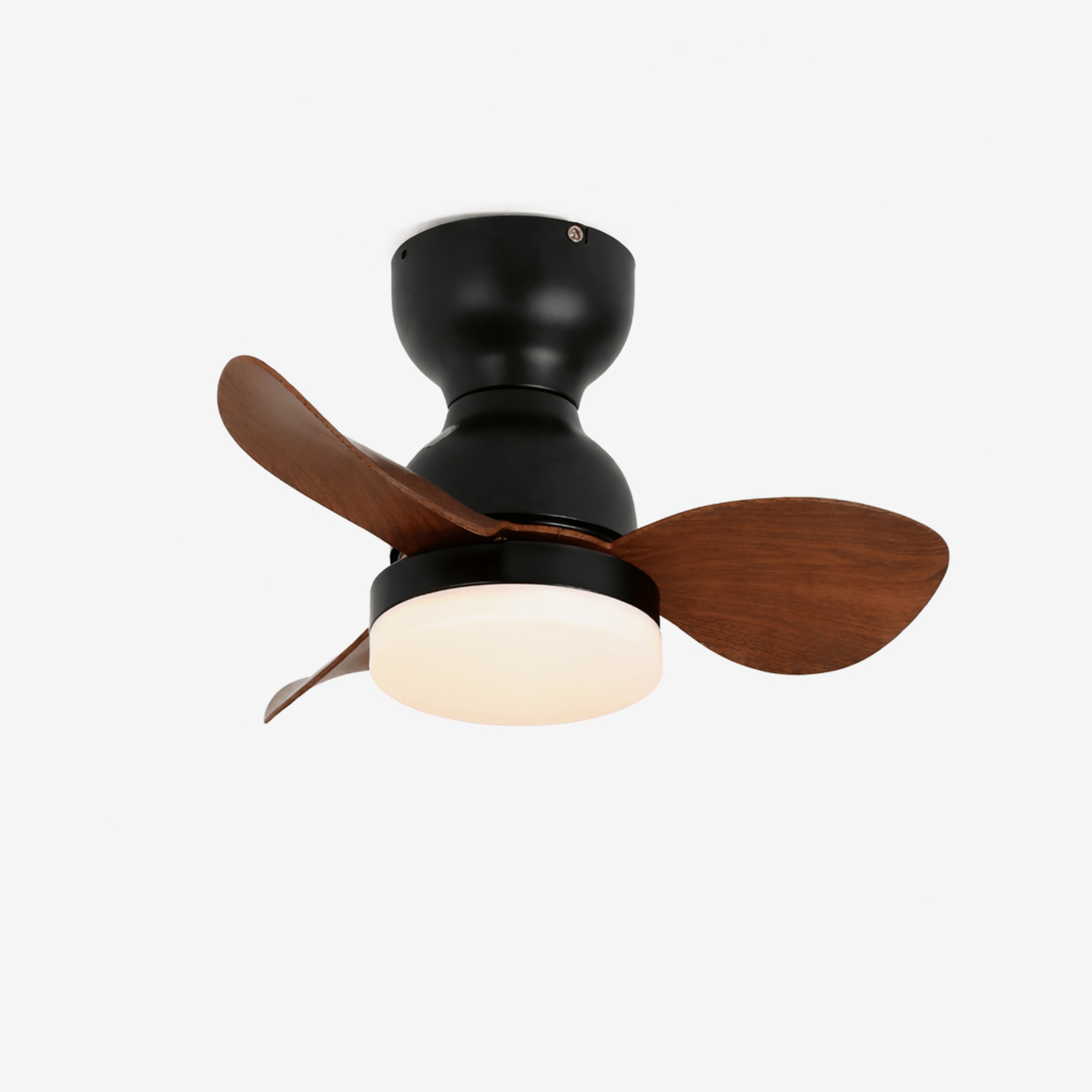 Ventilador de Techo Silas con Luz en acabado negro