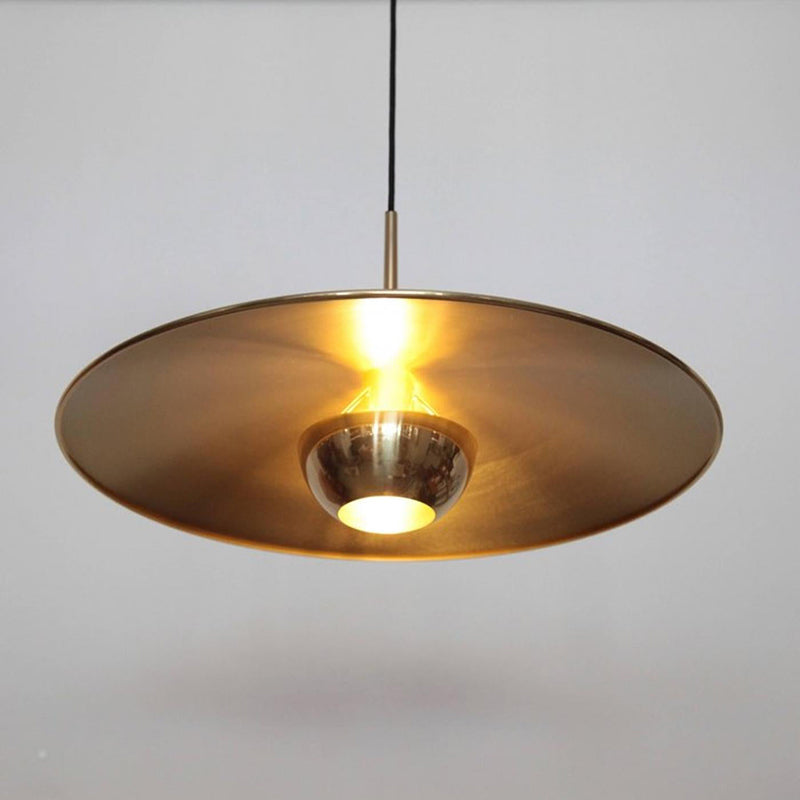 Arisha Minimalista Lineal Metal Lámpara Colgante Dorada