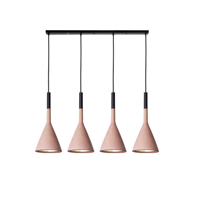 Conical Concrete Pendant Light - Letslighting