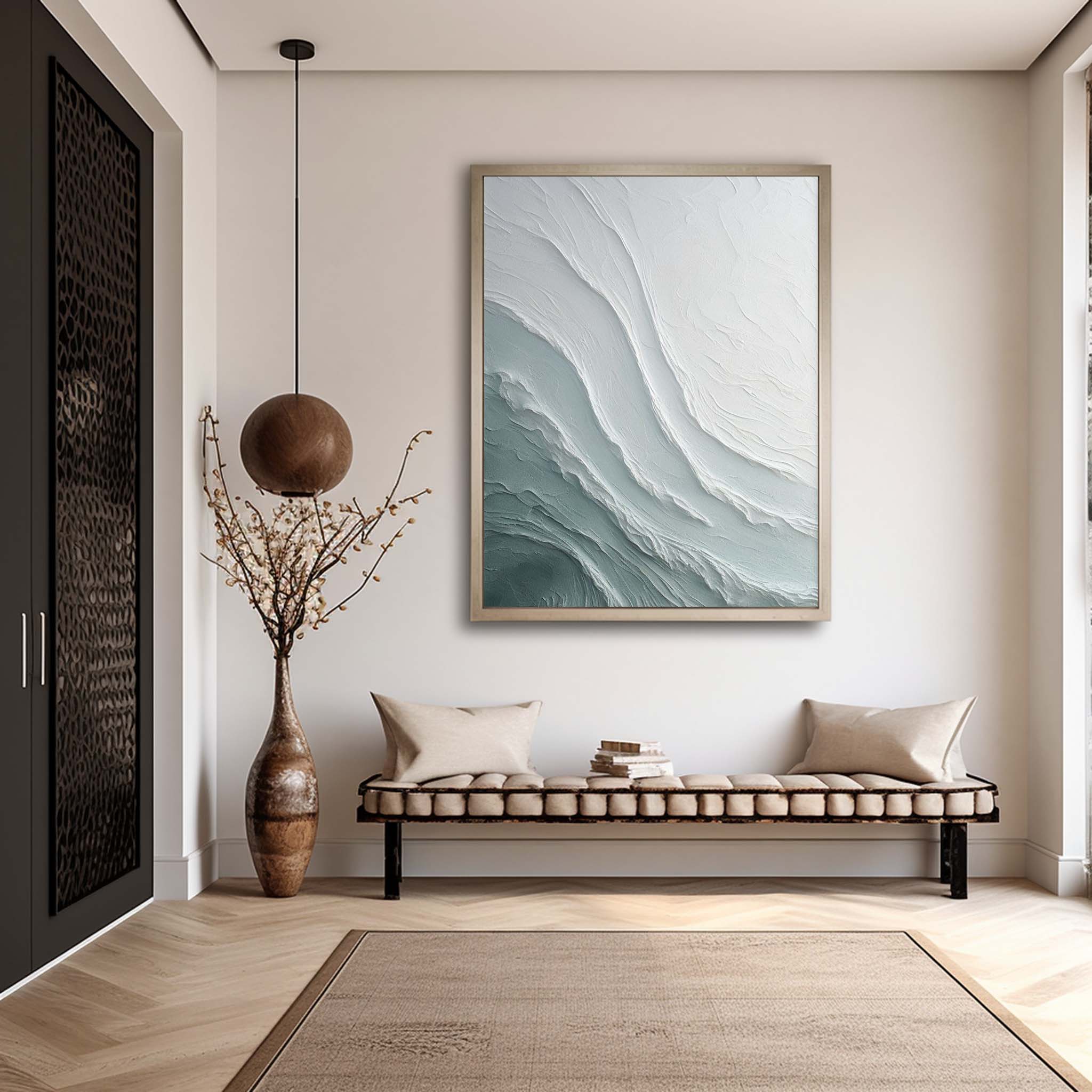 Wavy Arte Mural con Textura de Yeso - Letslighting