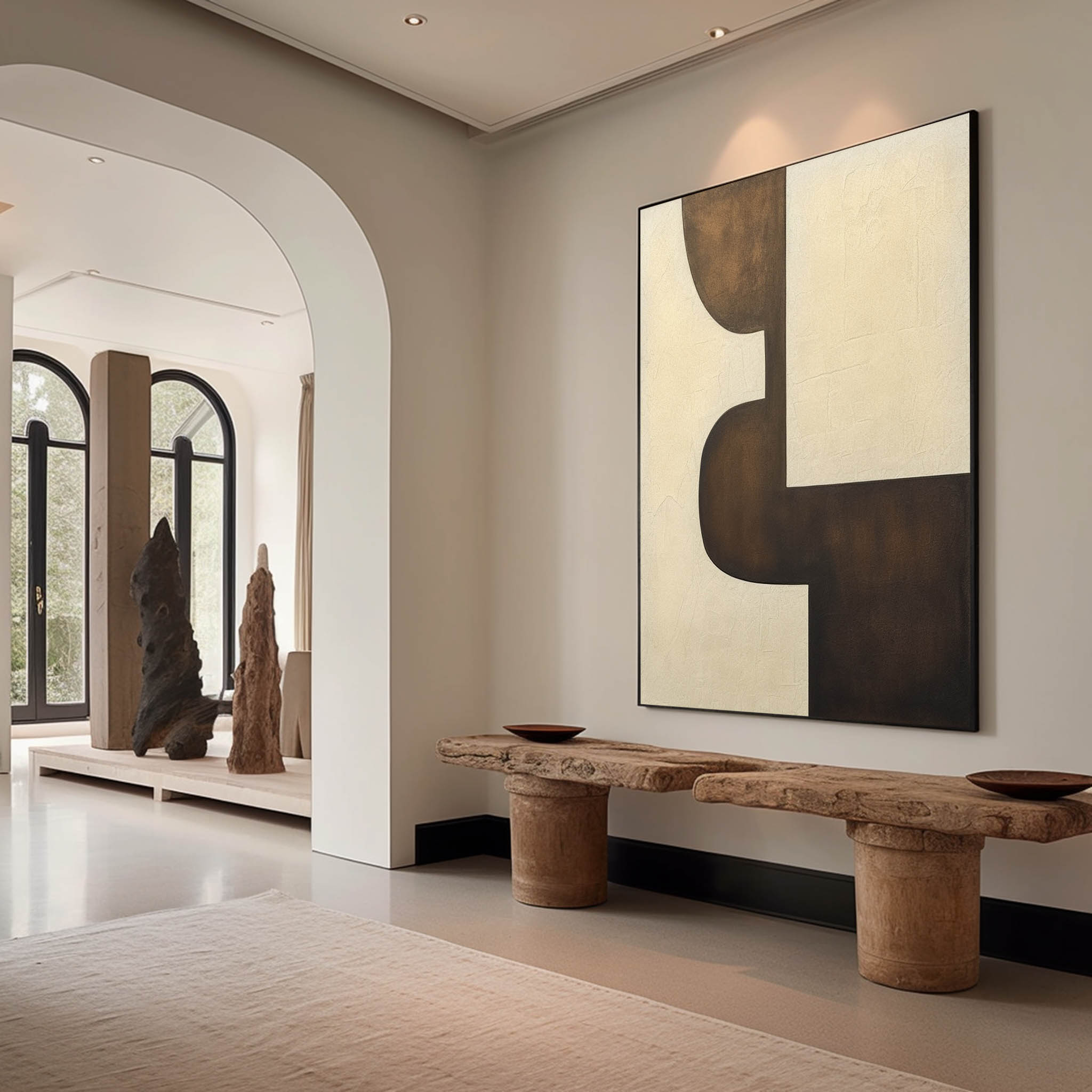 Bruno Minimalista Contemporáneo Arte Mural - Letslighting