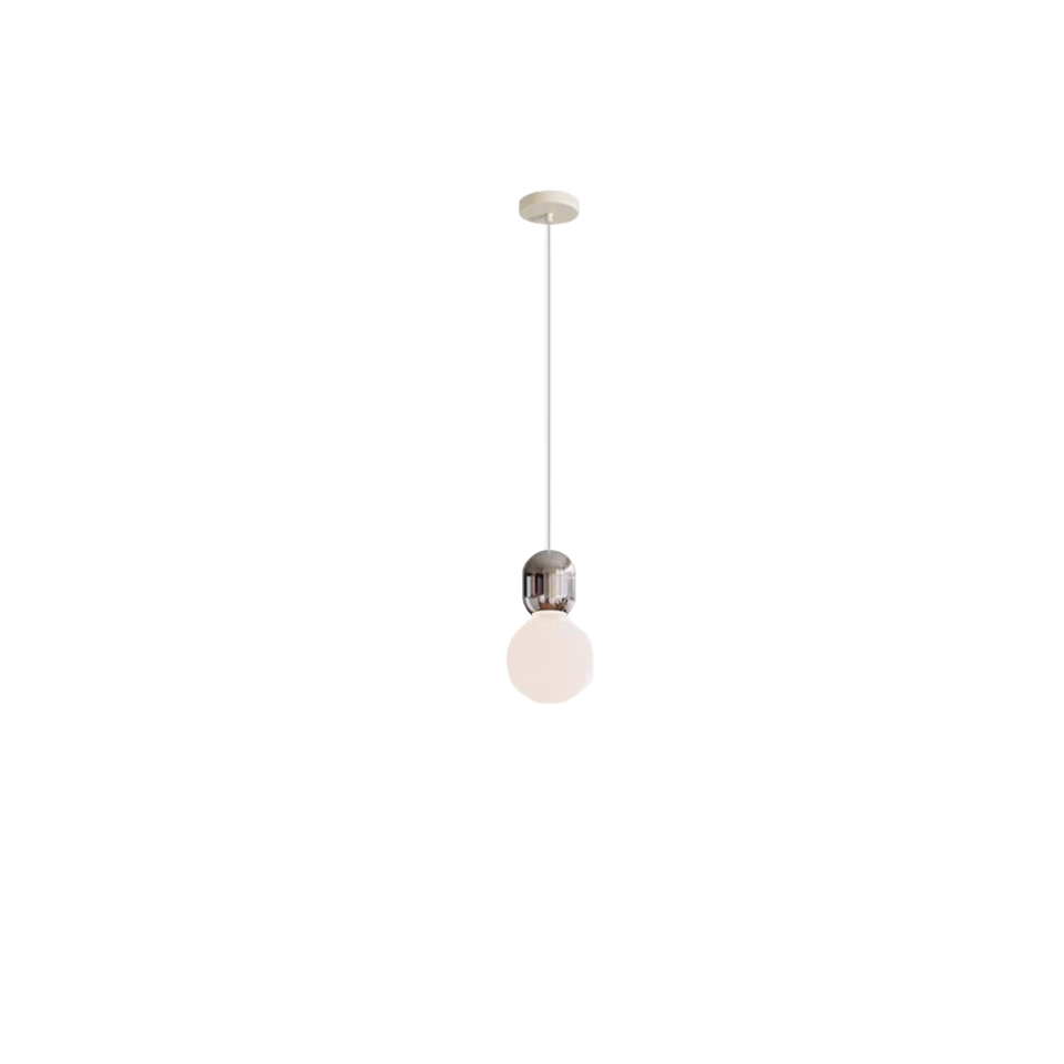 Valentina Moderna Minimalista Esférica Vidrio Metal Lámpara Colgante