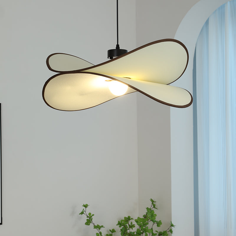 Ritta Wabi-sabi Hoja Leaf Metal Tela LED Lámpara Colgante Estudio