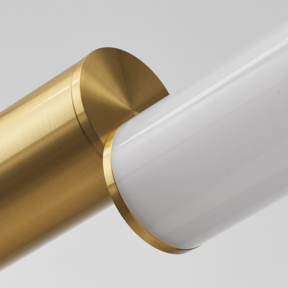 Arisha Moderna Aluminio Lineal Minimalista Lámpara Colgante Dorada