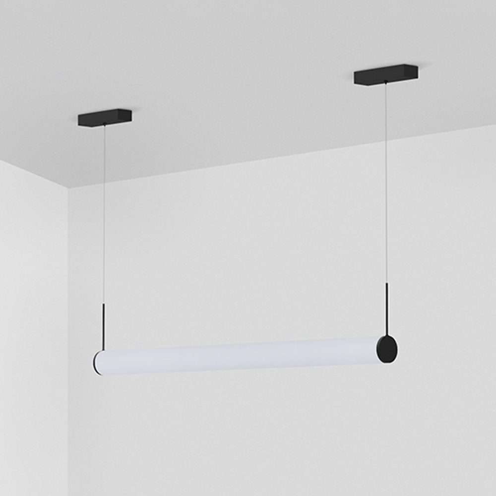 Ray Moderna Cilíndrica Metal Acrílico Lámpara Colgante Exterior