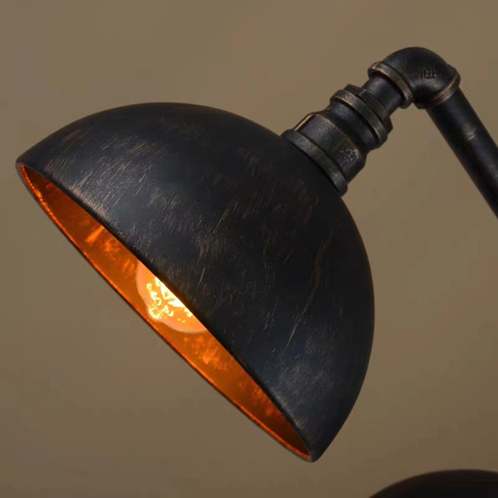 Silva Retro Rural Industrial Metal  Lámpara Colgante Negra