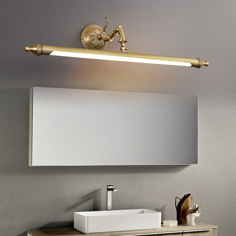Ray Vintage Lineal Metal/Acrílico Aplique de Pared Dorado