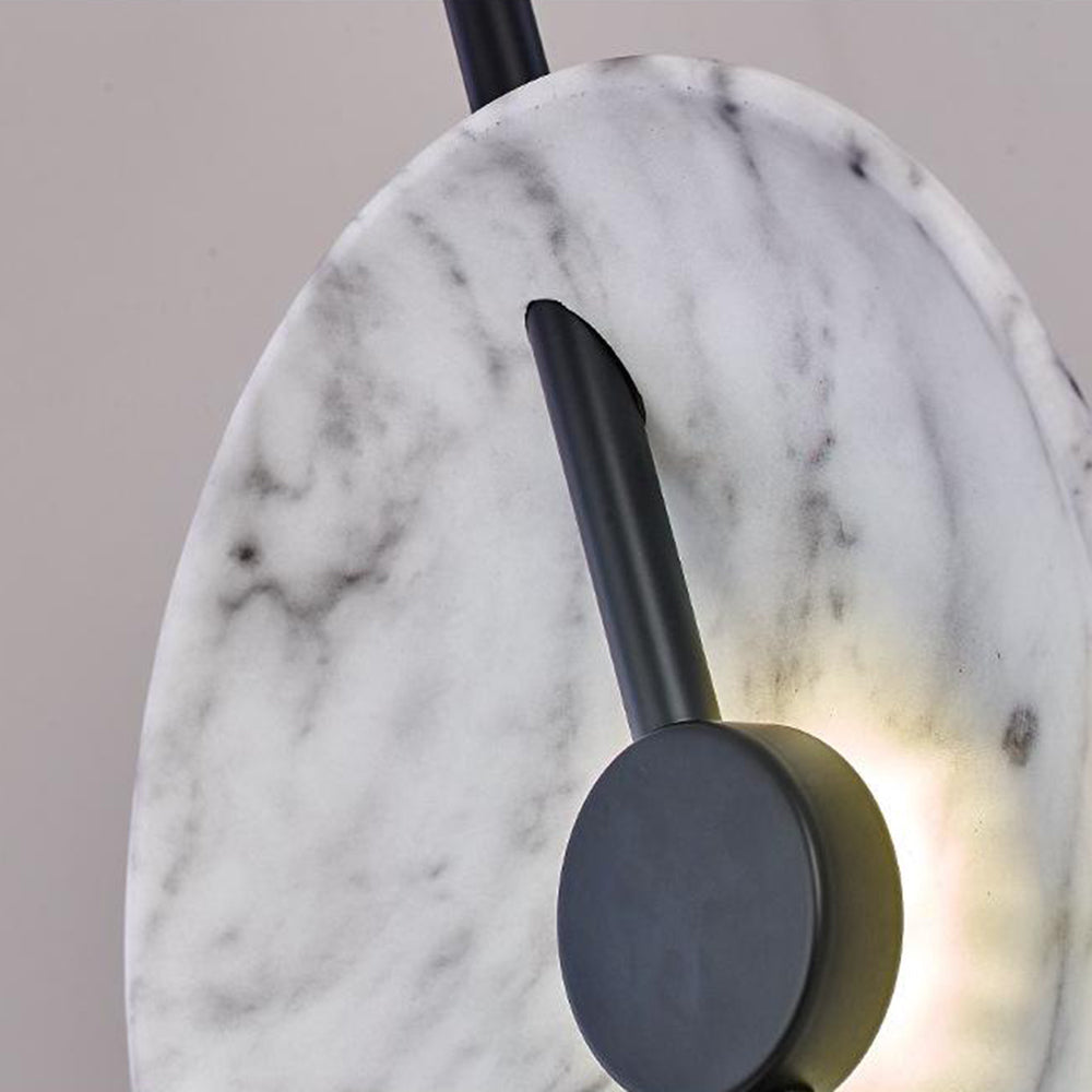 Mira Moderna Diseño Metal Lámpara de Pie Blanca