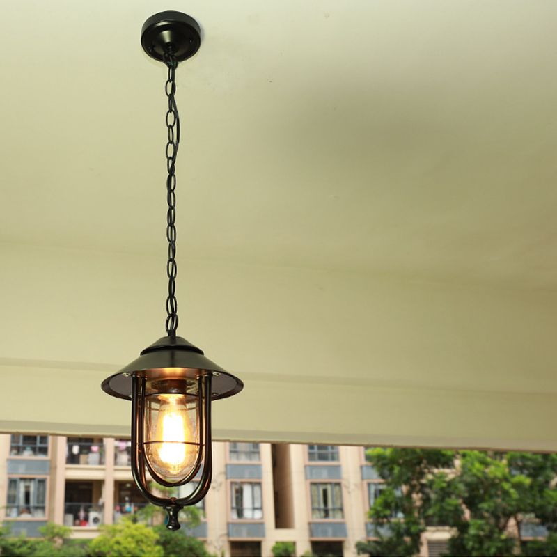 Ray Vintage Linterna Metal Lámpara Colgante Exterior