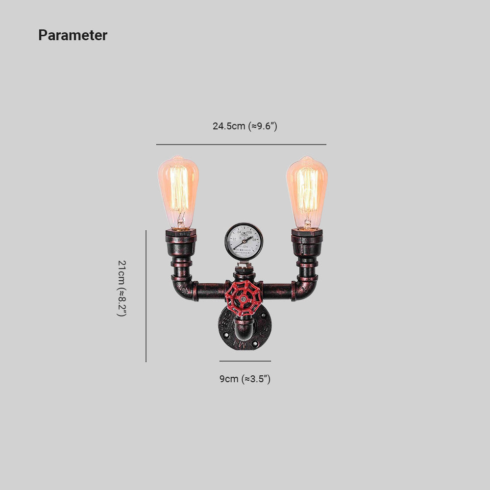 Silva Industrial LED Metal Aplique de Pared Cooper