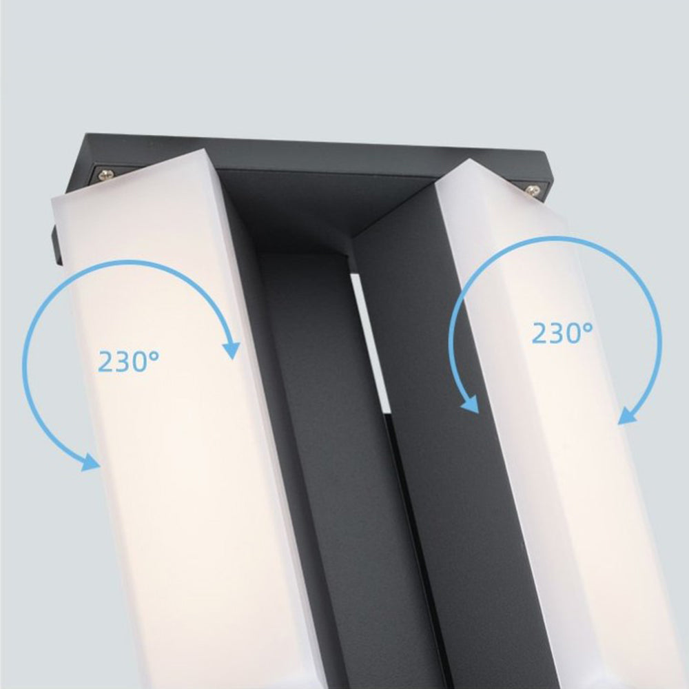 Ray Minimalista Columna Metal Lámpara Exterior Patio