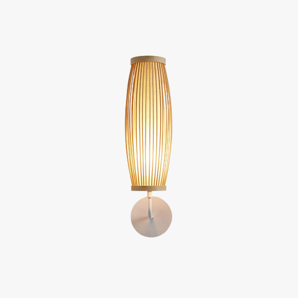 Muto Natural Bambú LED Aplique de Pared Marrón