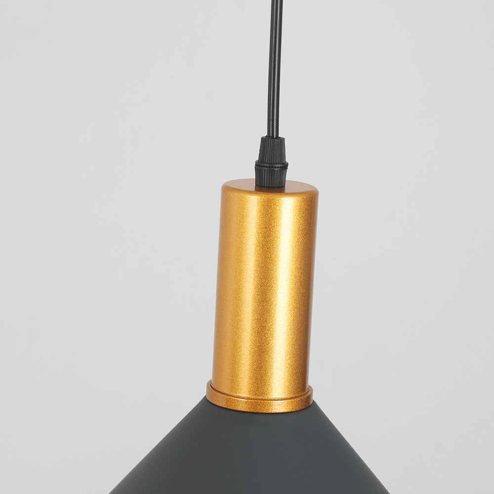 Arisha Nórdica Moderna Minimalista Metal Lámpara Colgante Negra
