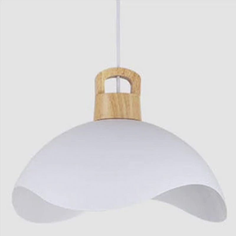 Valentina Decorativa Metal Minimalista Lámpara Colgante Madera