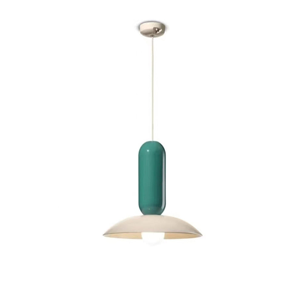 Valentina Moderna Geométrica Metal Lámpara Colgante Naranja/Verde/Blanca