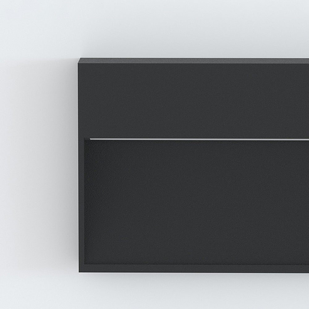 Ray Moderna Metal Rectangular Aplique Exterior Jardín Balcón