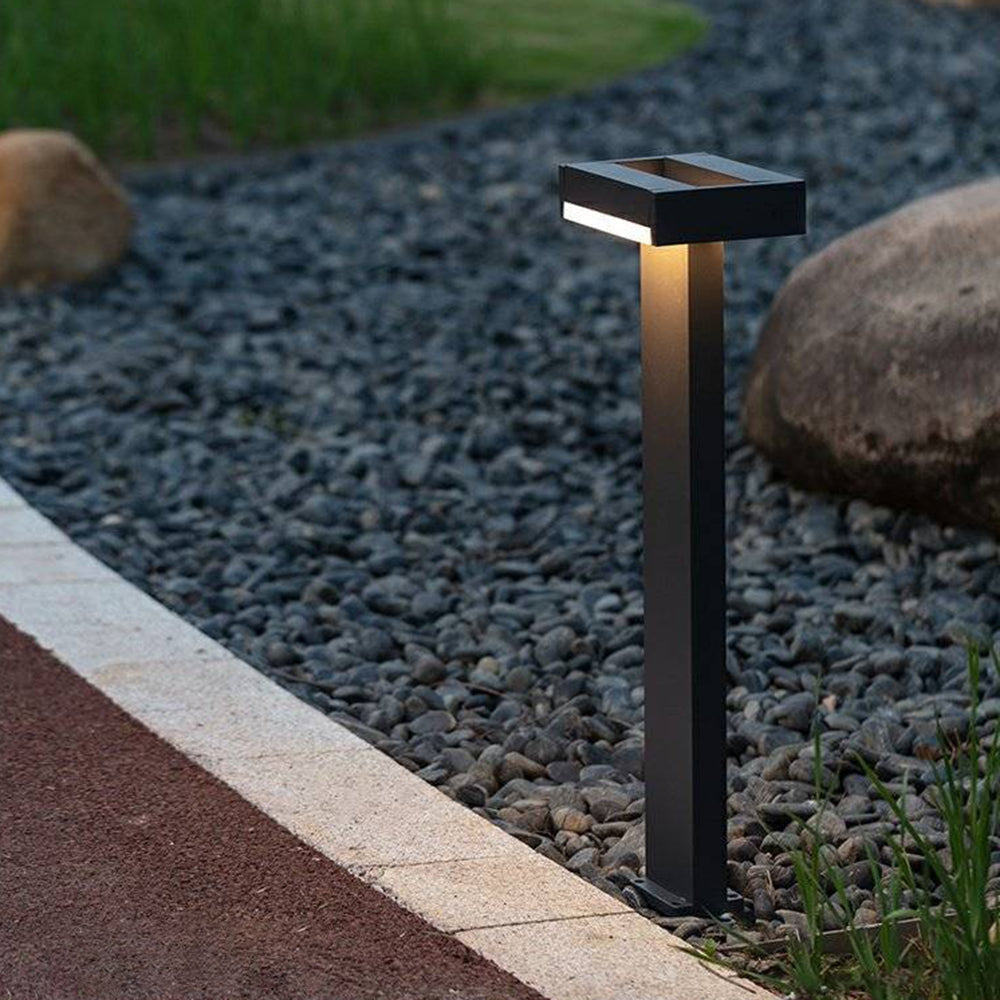 Ray Minimalista Columna Metal Lámpara Exterior Patio