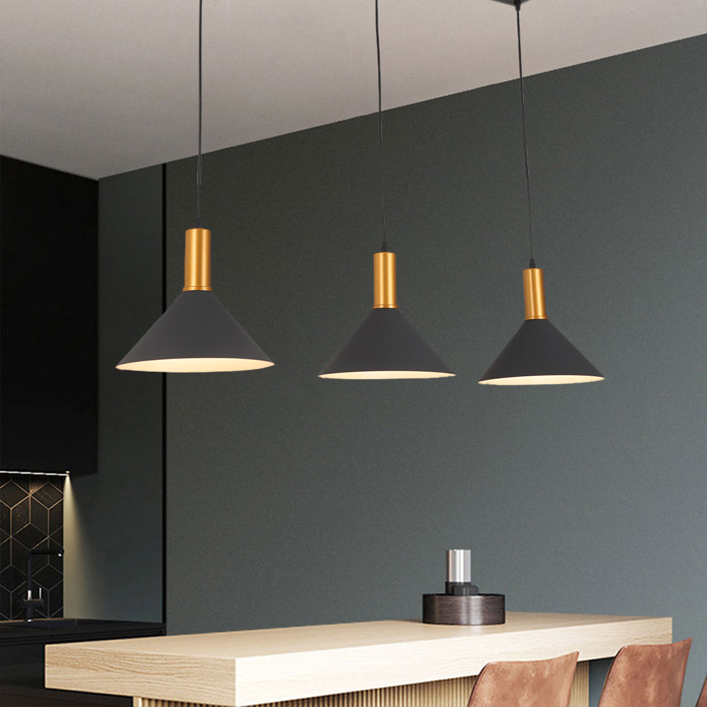 Arisha Nórdica Moderna Minimalista Metal Lámpara Colgante Negra