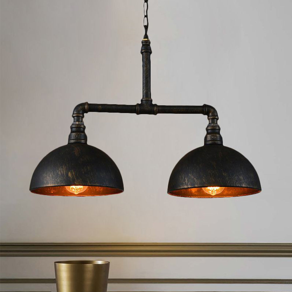 Silva Retro Rural Industrial Metal  Lámpara Colgante Negra