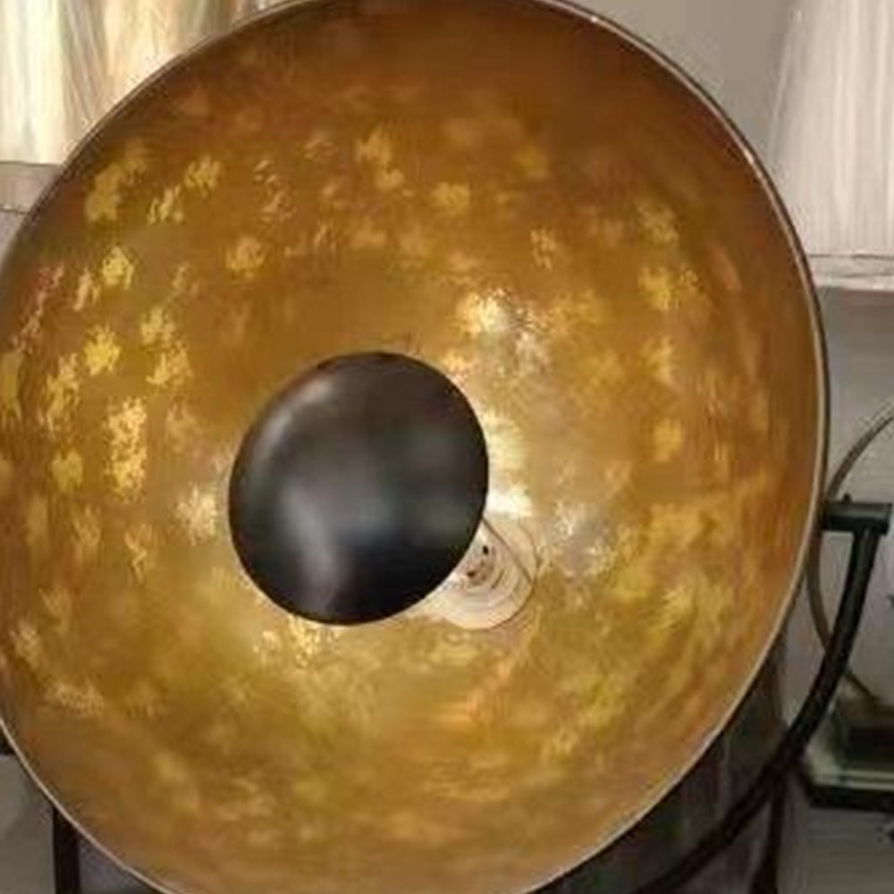 Mira Moderna Diseño Bola Metal Lámpara de Pie Negra