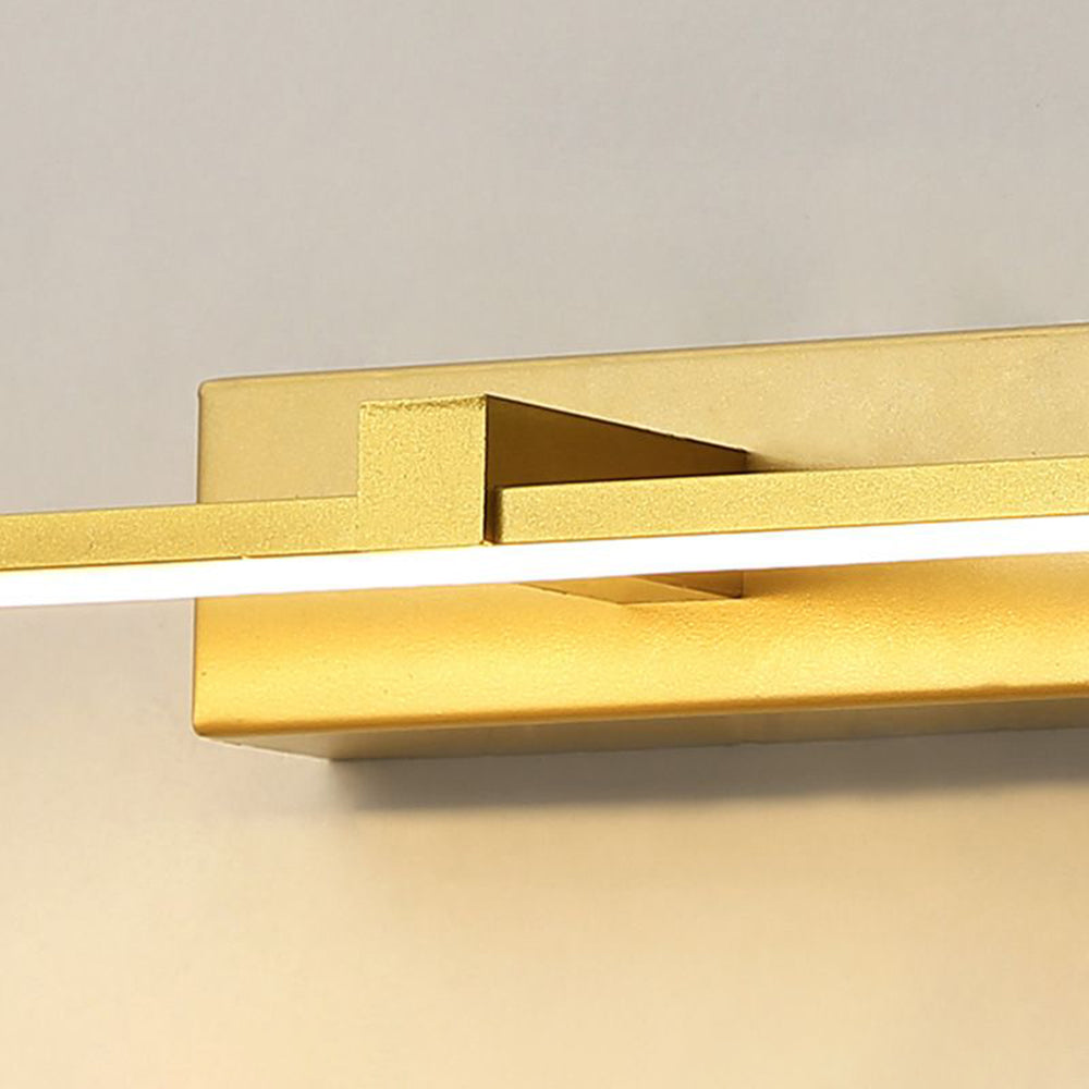 Arisha Moderno Lineal Metal/Acrílico Aplique de Pared Dorado