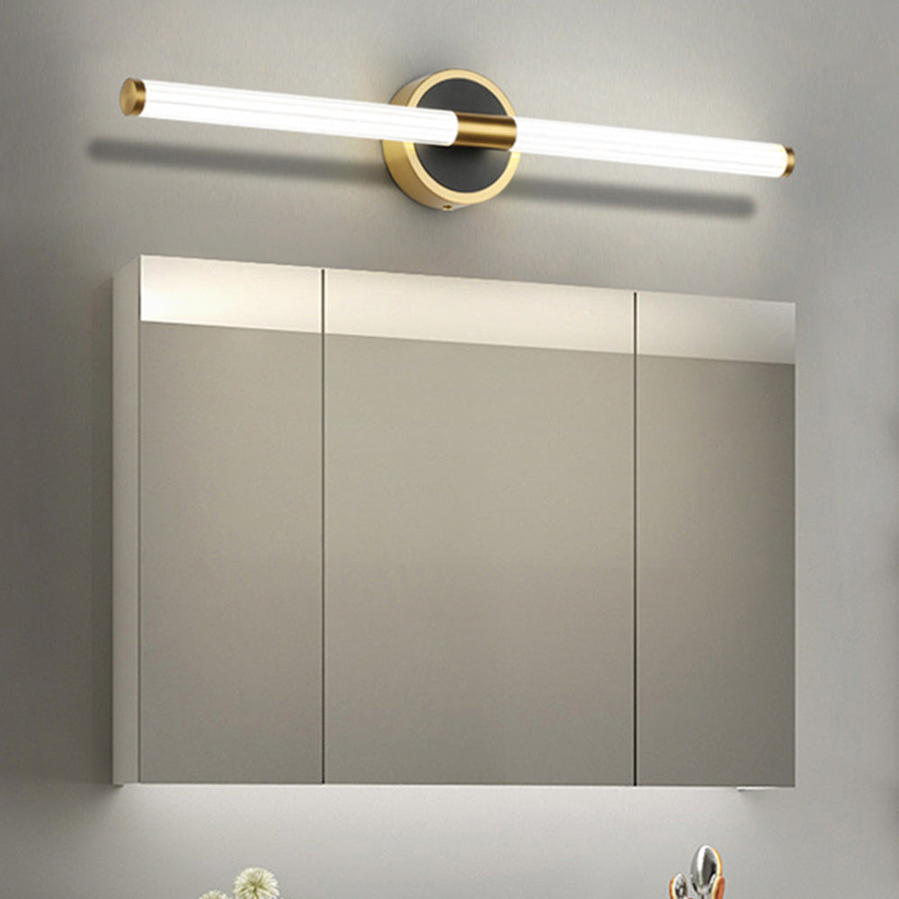 Arisha Diseño Lineal Metal Aplique de Pared Negro/Cooper