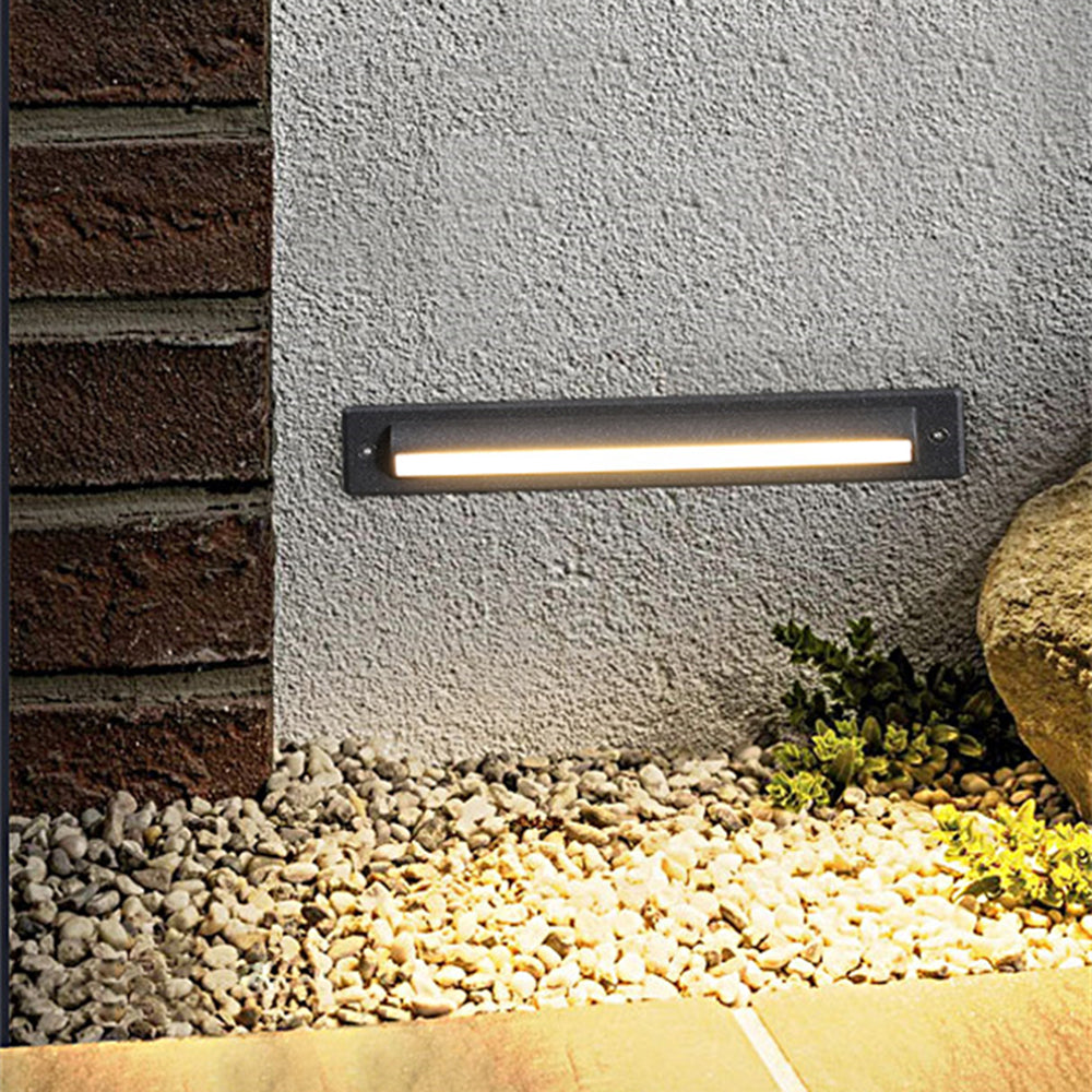 Ray Moderno Rectangular Metal Acrílico Aplique Exterior